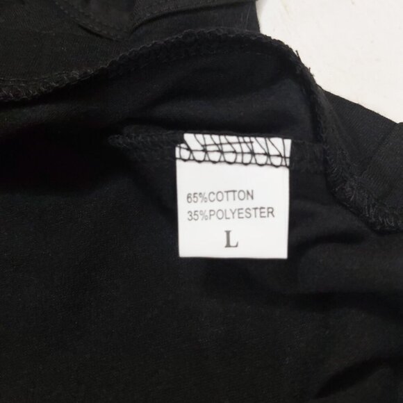 Black Large Dog Shirt - Halloween Paw Print Design - Picture 7 of 7